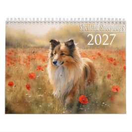 Calendário Cão de Ovelha Shetland 2027
