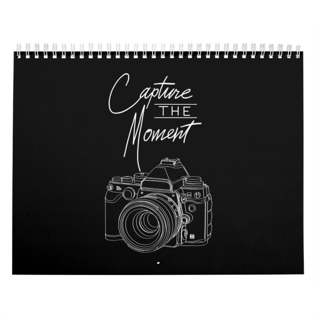 Calendário Capturar Fotógrafo de Câmera Momento (Capa)