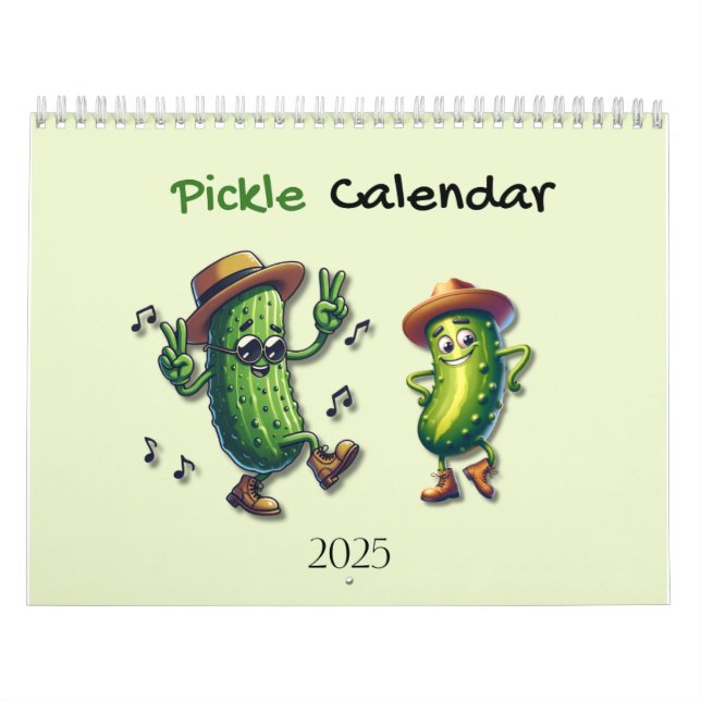 Calendário Caractere de picles 2025 (Capa)
