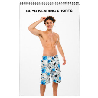 Calendário Caras Quentes Vestindo Curtas Estacas Sexy Sem Cam