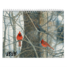 Cardinais em Aquarela 2026