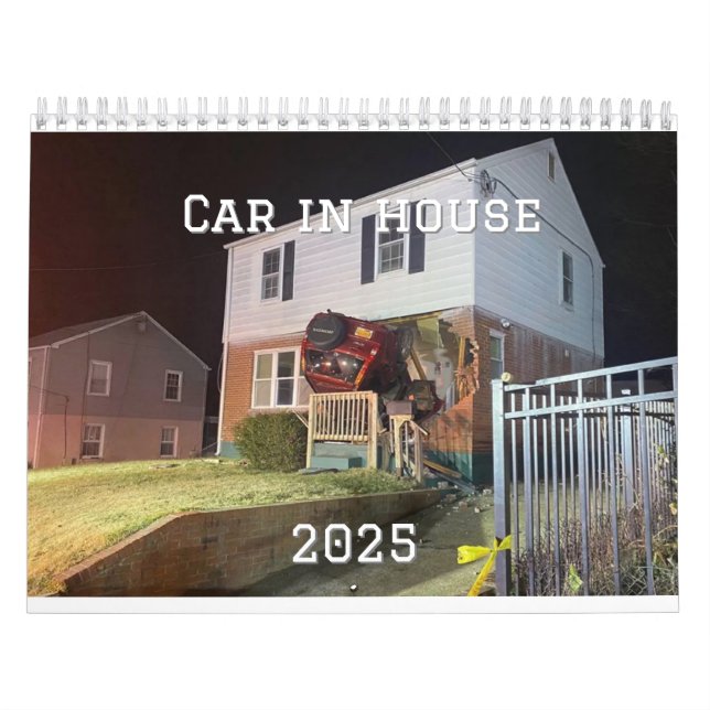 Calendário Carro na Casa 2025 (Capa)
