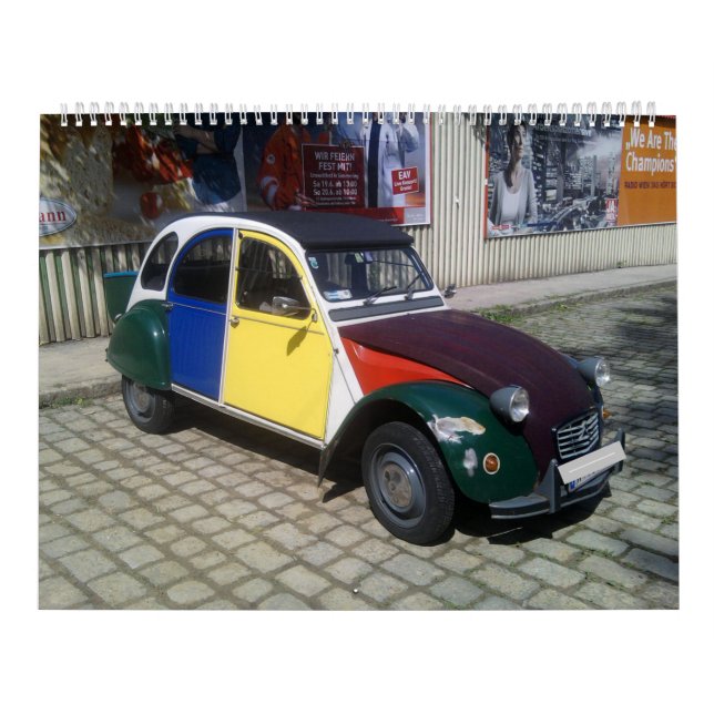 Calendário Carros Clássicos Citroen 2CV 2023 (Capa)