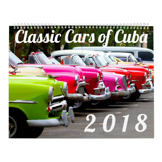 Calendário Carros Clássicos de Cuba (Capa)