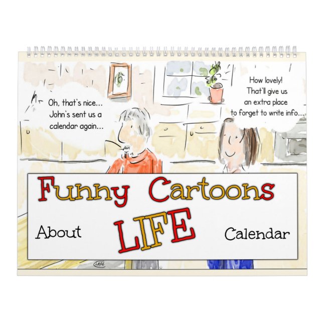 Calendário Cartuns Engraçados Sobre A Vida (Capa)