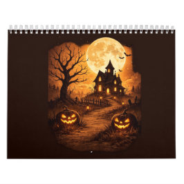 Calendário Casa Assombrada Assustadora de Halloween