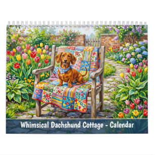 Calendário Casa Caprichosa de Dachshund