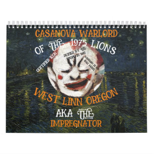 CALENDÁRIO CASANOVA SENHOR DA GUERRA MAIS OESTE LINN OREGON O