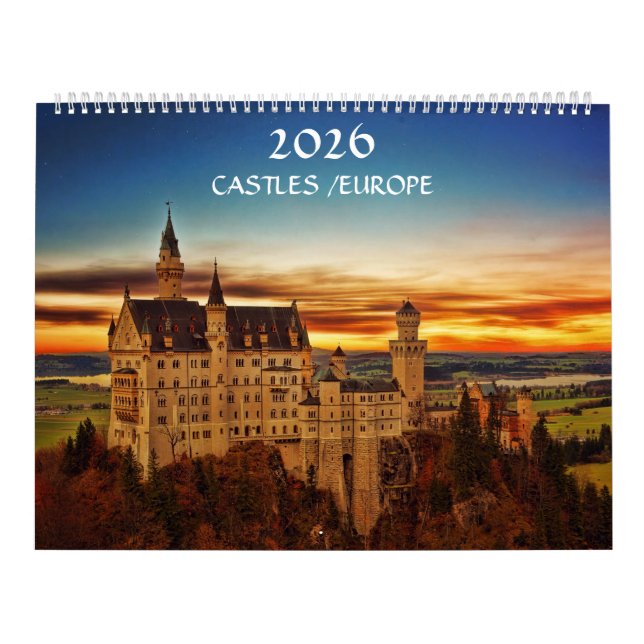 Calendário Castelos na Europa 2024 (Capa)