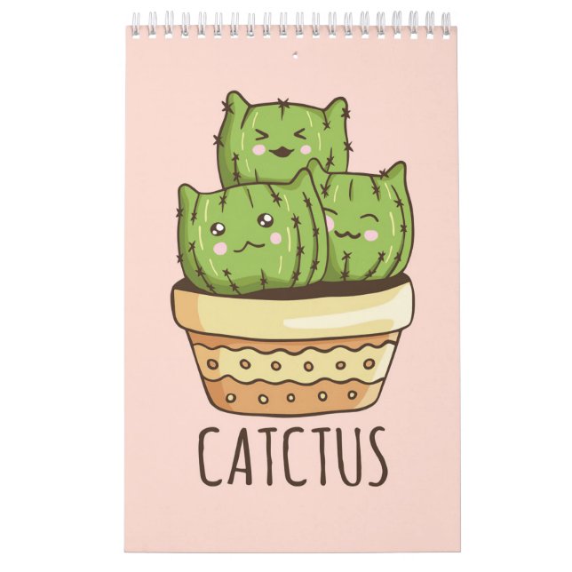 Calendário Cat encontra cactus (Capa)