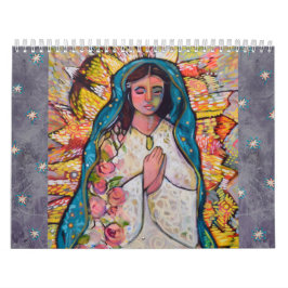 Calendário Catholic Folk Art Calendar by Jen Norton