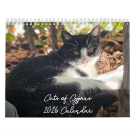 Calendário Cats of Cyprus 2026 B by PaphosLife Calendar