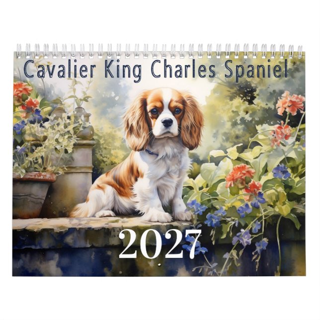 Calendário Cavalier King Charles Spaniel 2027  (Capa)