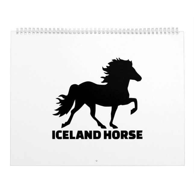Calendário Cavalo da Islândia (Capa)