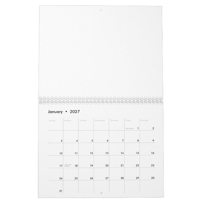 Calendário Cavalo de Dressage (Jan 2027)