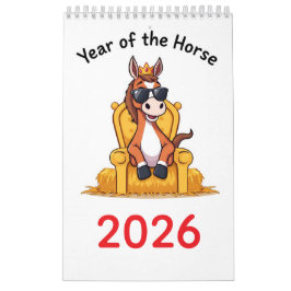 Calendário Cavalo Feliz 2026