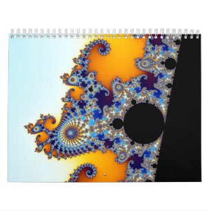 Calendário Cavalo marinho ajustado do Fractal de Mandelbrot