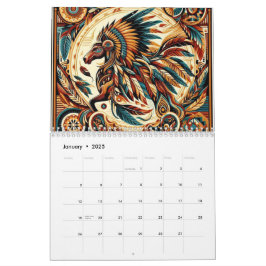 Calendário Cavalo Nativo Americano
