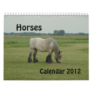 Calendário - cavalos