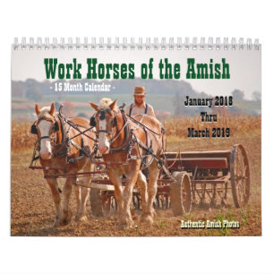 Calendário Cavalos de Trabalho do Amish2