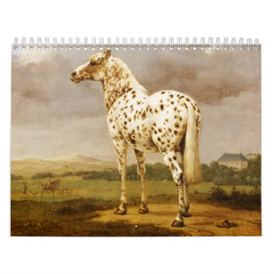 Calendário Cavalos do Calendário-Vintage