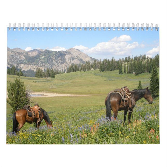 Calendário Cavalos e Cowboys (Capa)