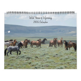 Calendário Cavalos Selvagens de Wyoming