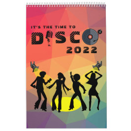 Calendário Celebração de multicores do piso de dança de Disco