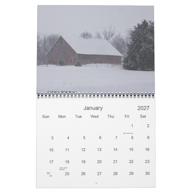 Calendário Celeiros 2015 - Coleção dois (Jan 2027)