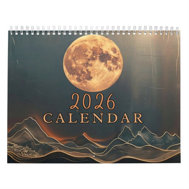 Calendário Celestial Personalizável 2026 - Adicione suas foto (Capa)