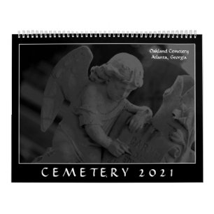 Calendário Cemitério 2021 (Cemitério Oakland, Atlanta, GA)
