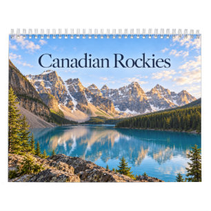 Calendário Cenário de montanha e natureza das Montanhas Rocho