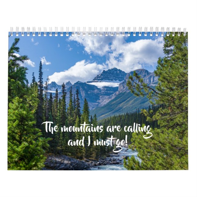 Calendário Cenas da Natureza da Muralha de 12 Meses (Capa)