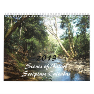 Calendário Cenas da Natureza Escrituras para 2013