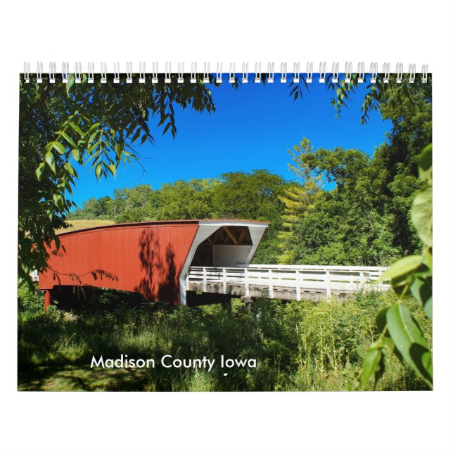 Calendário Cenas do Condado de Madison Iowa (Capa)