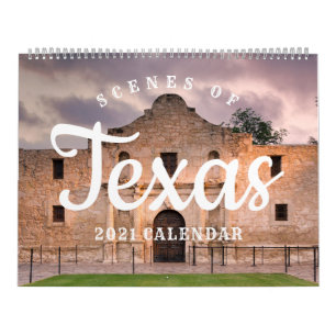 Calendário Cenas do Texas 2021