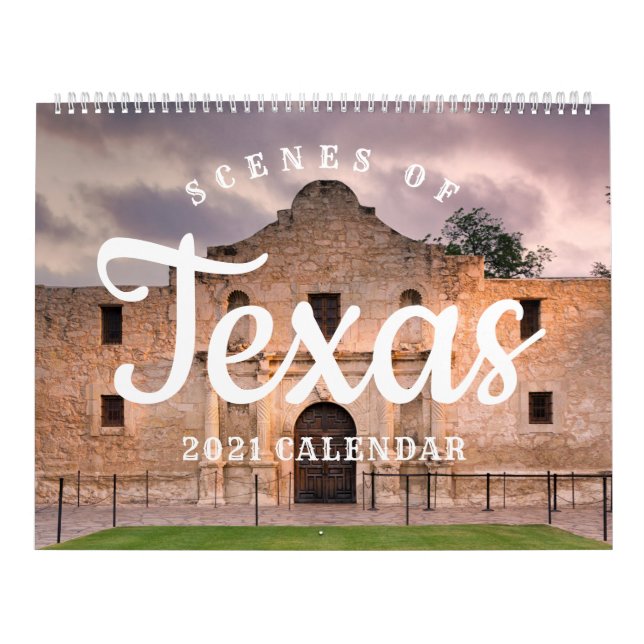 Calendário Cenas do Texas 2021 (Capa)