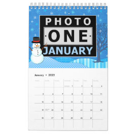 Calendário Cenas Sazonais bonito | Fotos da família personali