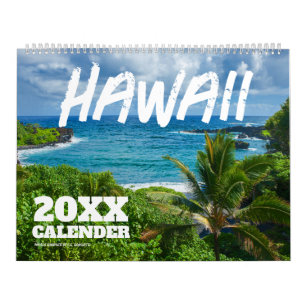 Calendário Cênico de Muro do Havaí 2025
