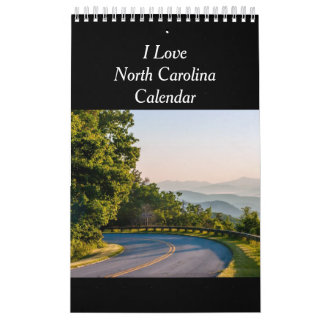 Calendário cénico de North Carolina