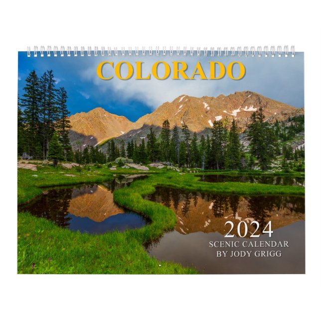 Calendário Cênico do Colorado em 2024 (Capa)