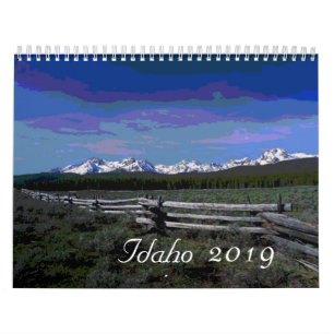 Calendário cênico do Idaho Artístico 2019
