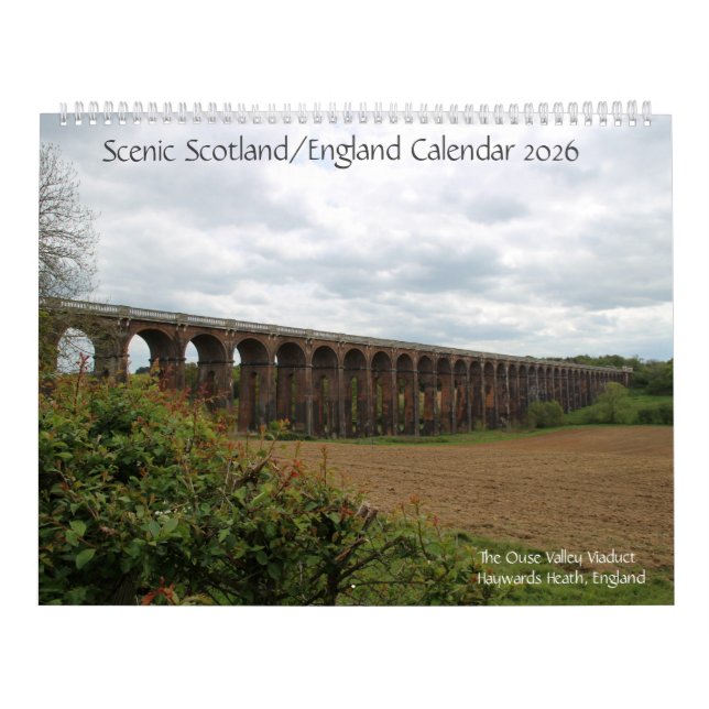 Calendário Cênico Escócia/Inglaterra 2026 (Capa)