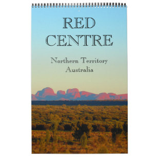 Calendário centro vermelho australiano