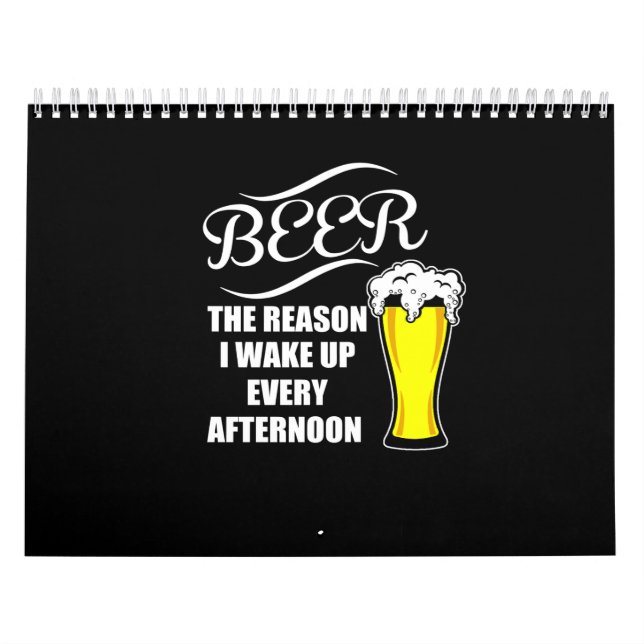 Calendário cerveja a razão de eu acordar toda tarde (Capa)