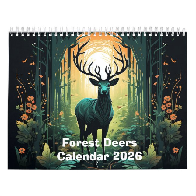 Calendário Cervos da Floresta 2026 (Capa)
