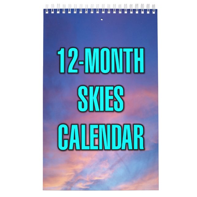 Calendário Céus de 12 Meses (Capa)