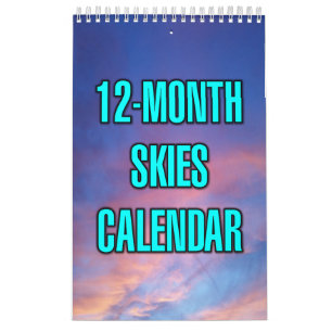 Calendário Céus de 12 Meses