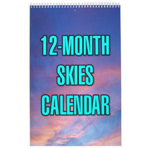 Calendário Céus de 12 Meses