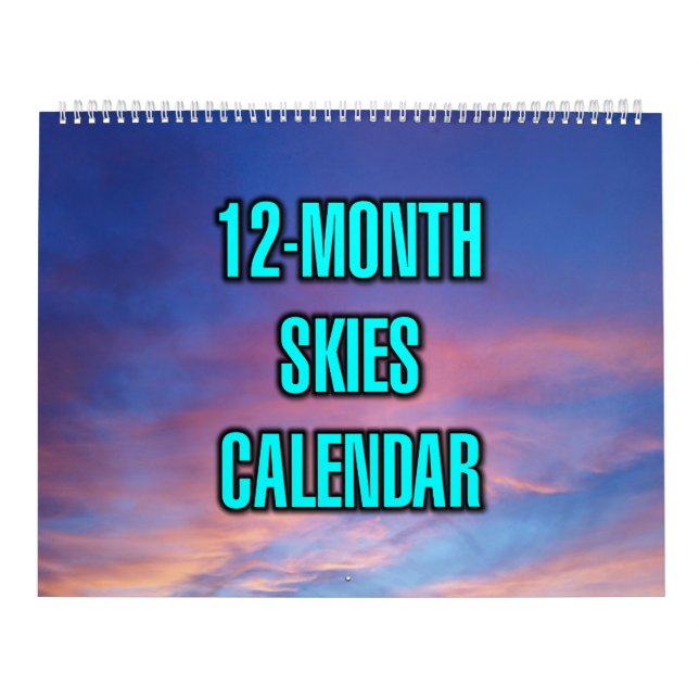 Calendário Céus de 12 Meses (Capa)